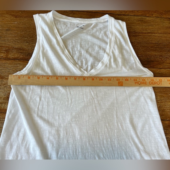 Madewell 100% Cotton Women’s Tank Top V Neck White Classic Size Small - Picture 7 of 9